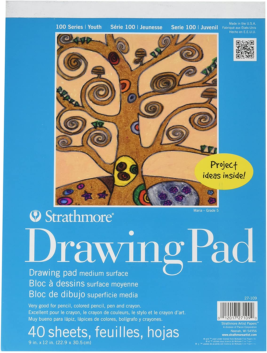Strathmore 300 Series Drawing Pad 11x14