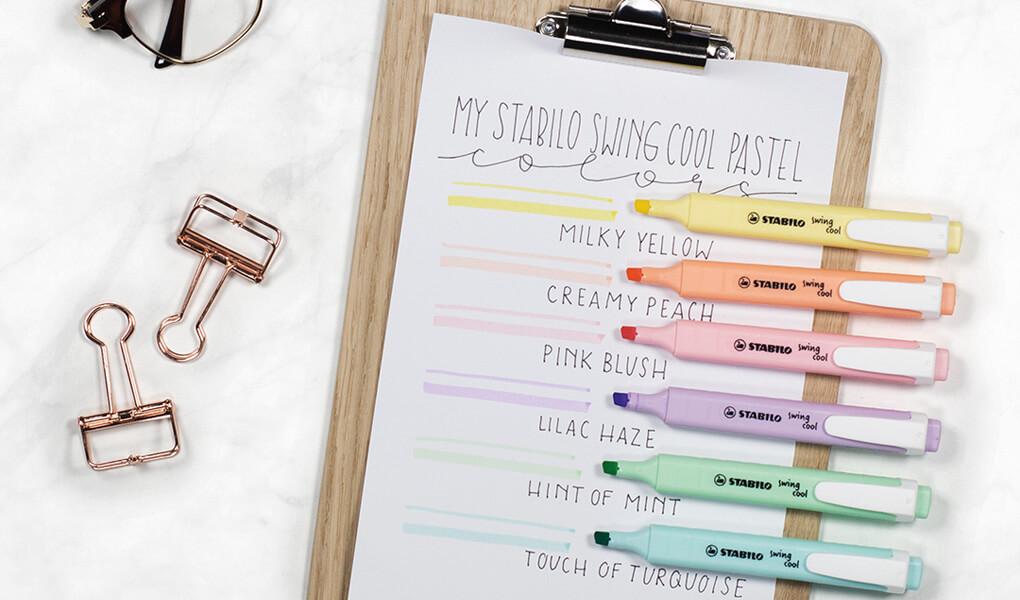 Highlighter - STABILO swing cool Pastel - Assorted Colours and Pack Sizes