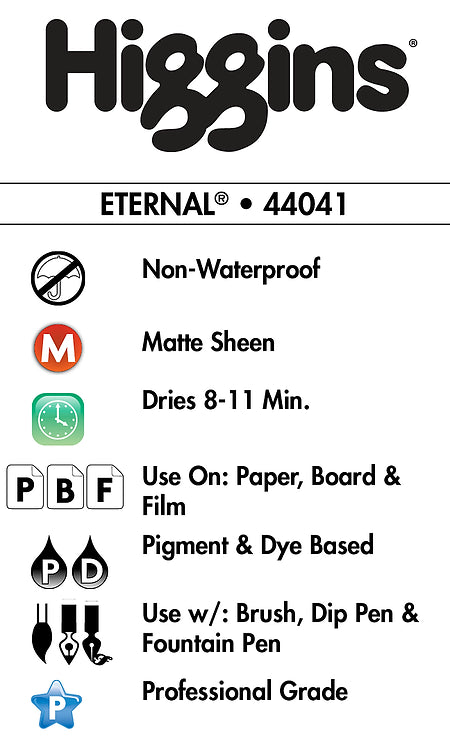 Higgins Eternal Waterproof Black Ink