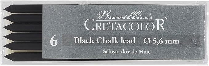 Cretacolor Graphite Lead Black Chalk 6pk