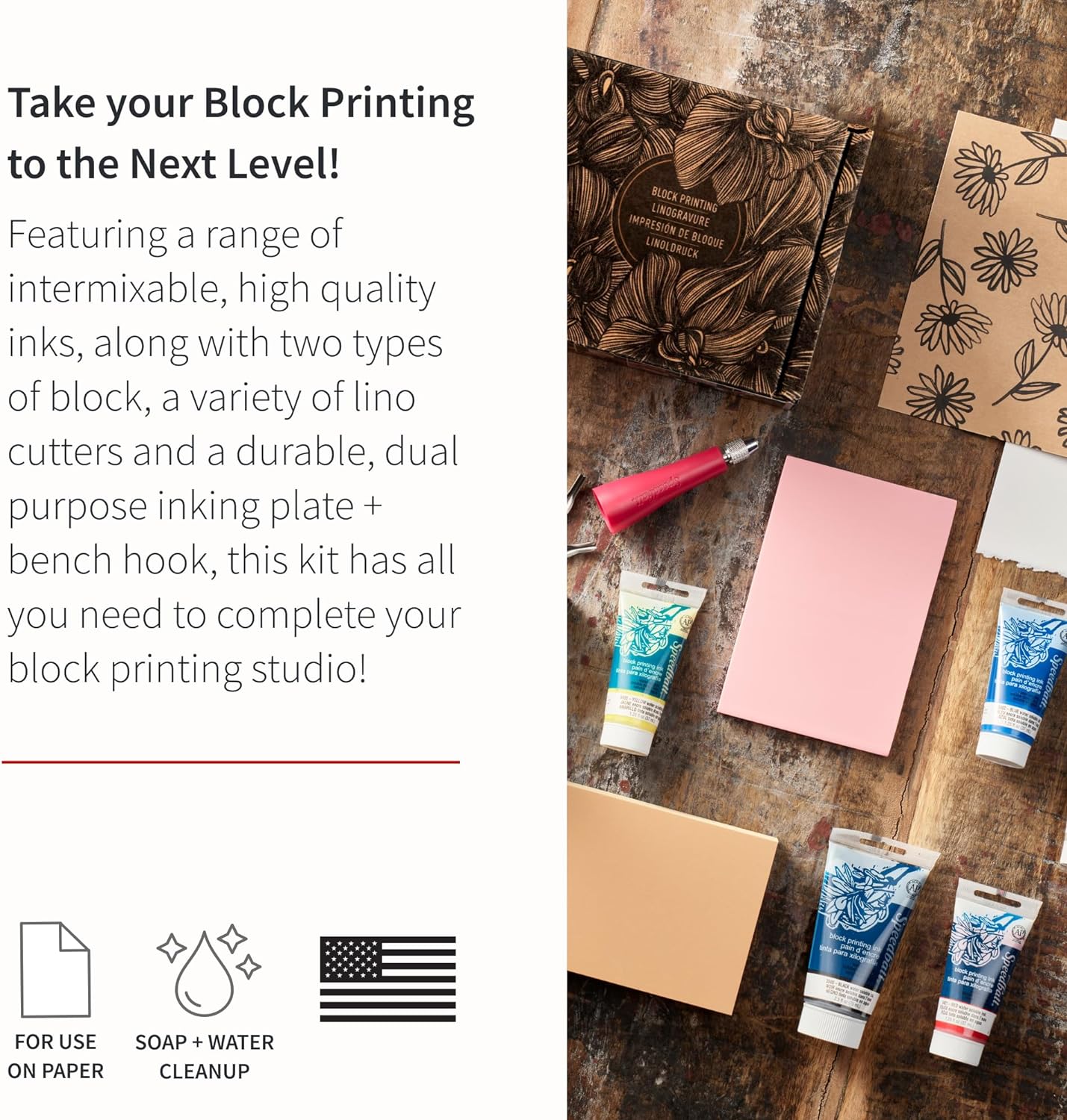 Speedball Fabric Deluxe Block Printing Kit