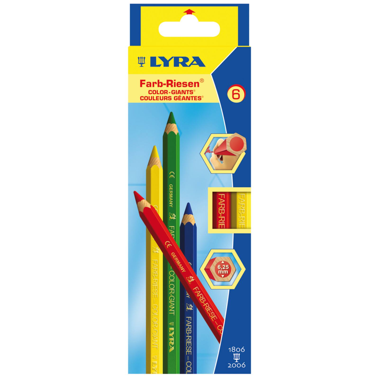 Lyra Colour-Giant Pencil Crayons