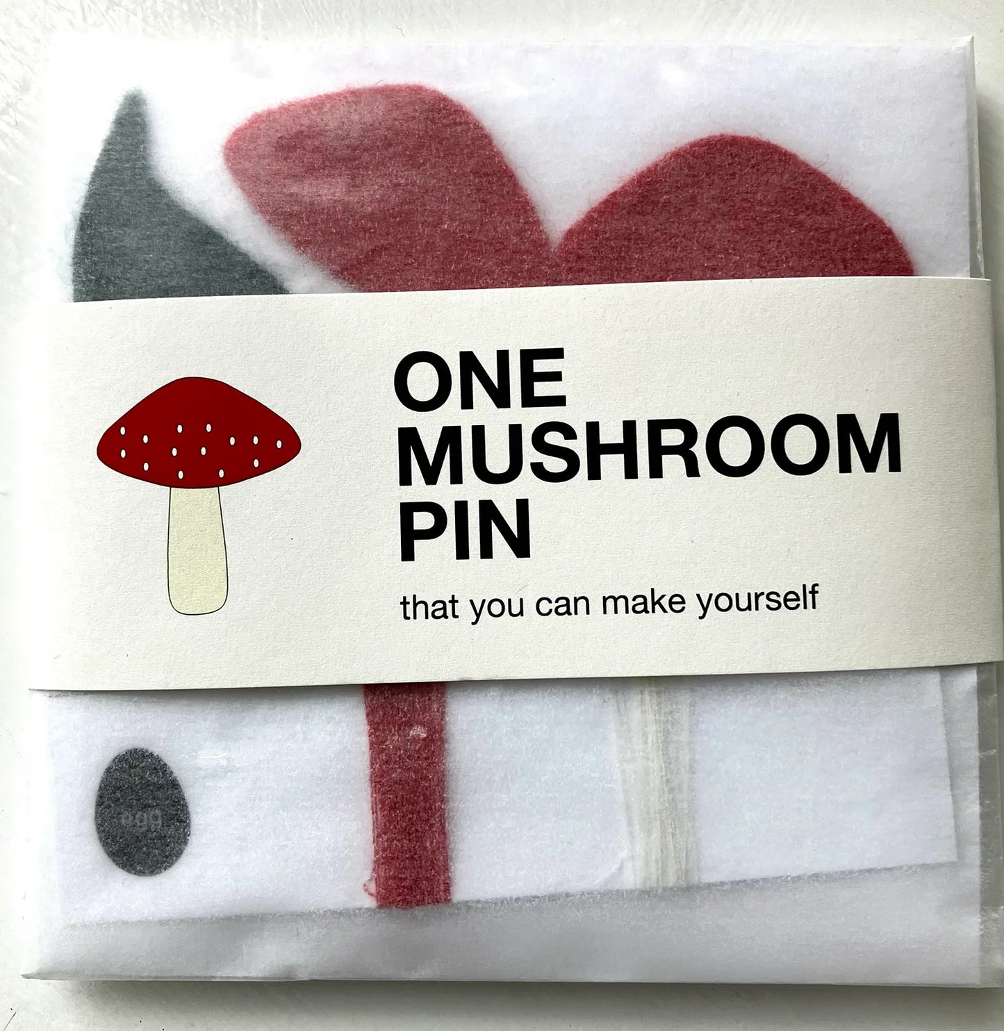 Mushroom Pin Sewing Kit