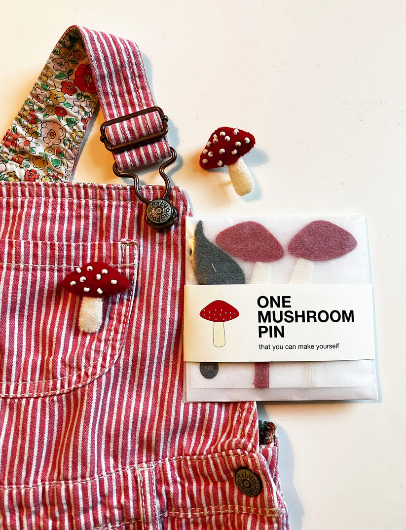 Mushroom Pin Sewing Kit