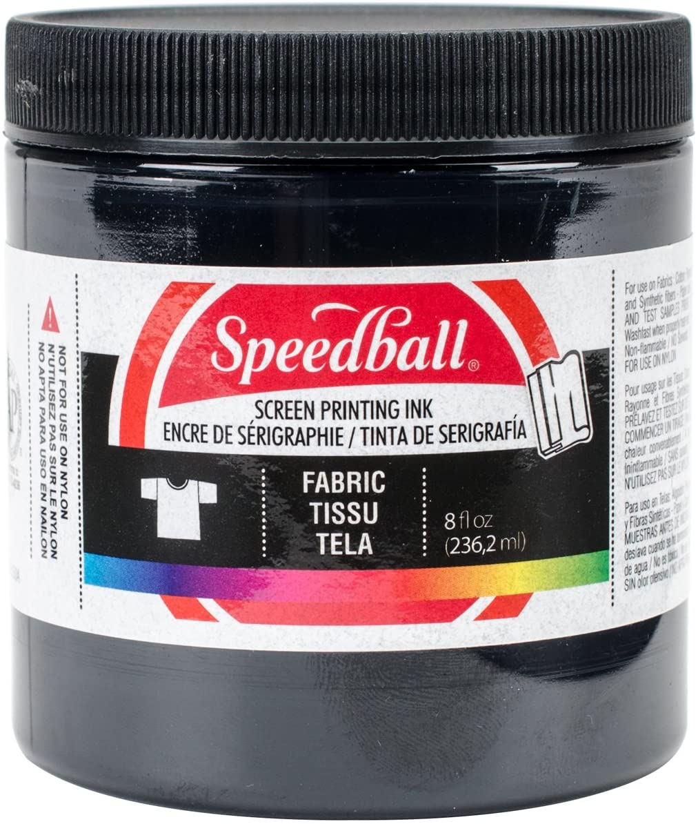Speedball 8 oz Opaque Fabric Screen Printing Ink - Silver