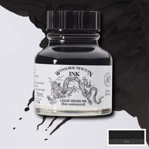 Isomars Indian Waterproof Drawing Ink 30ml (Black) - Prime Art